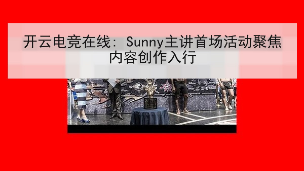 开云电竞在线: Sunny主讲首场活动聚焦内容创作入行